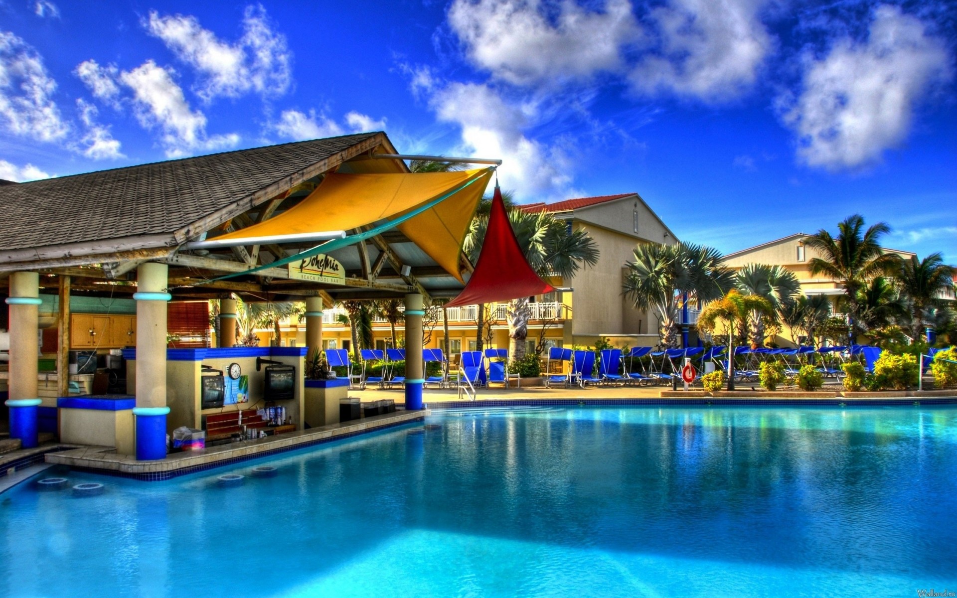 haus gebäude schwimmbad hdr komfort möbel