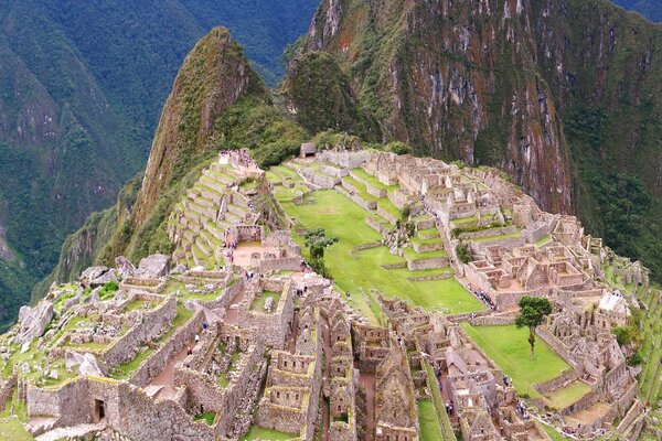 Die Stadt der Inkas ist in der Höhe. Atemberaubend