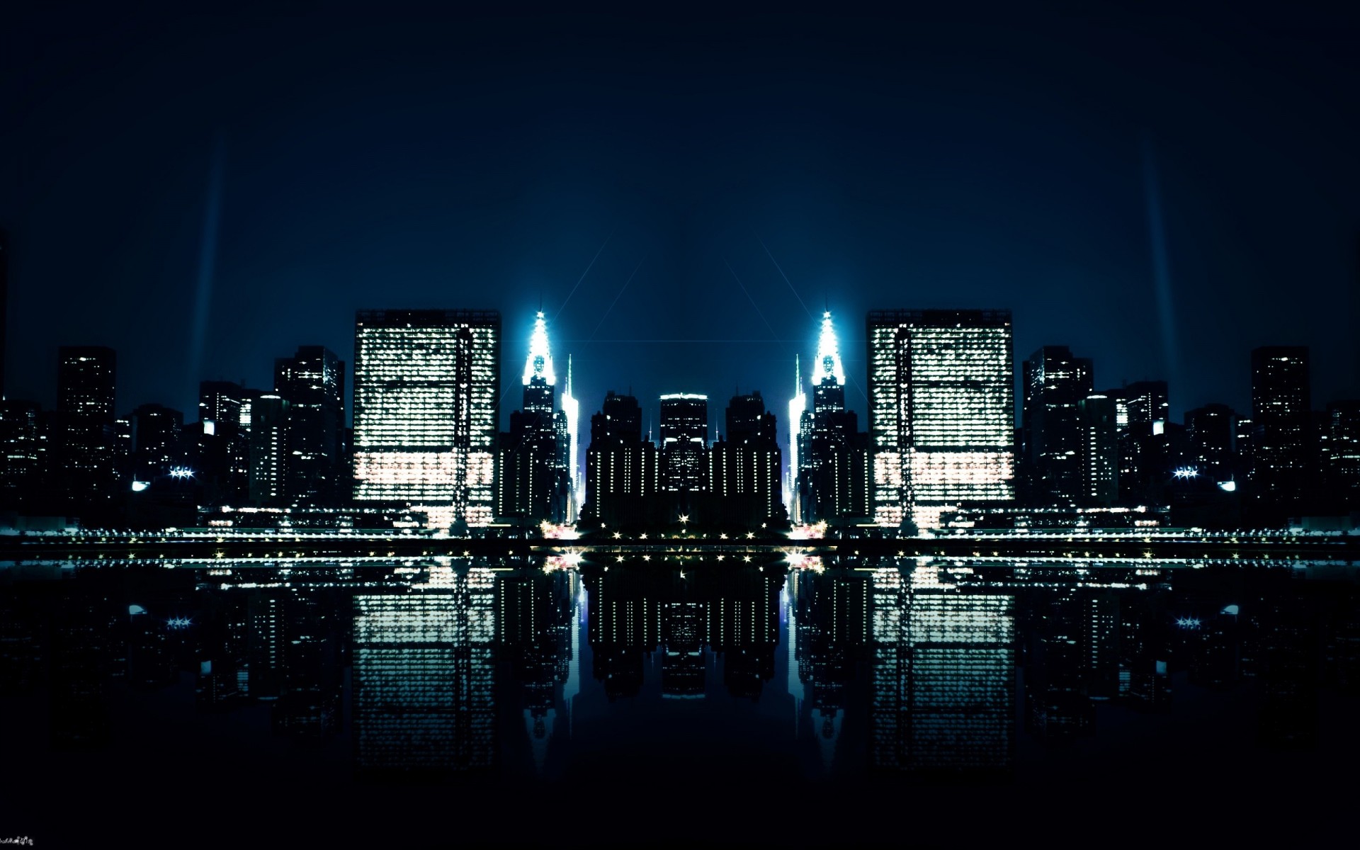 riflessioni notte città