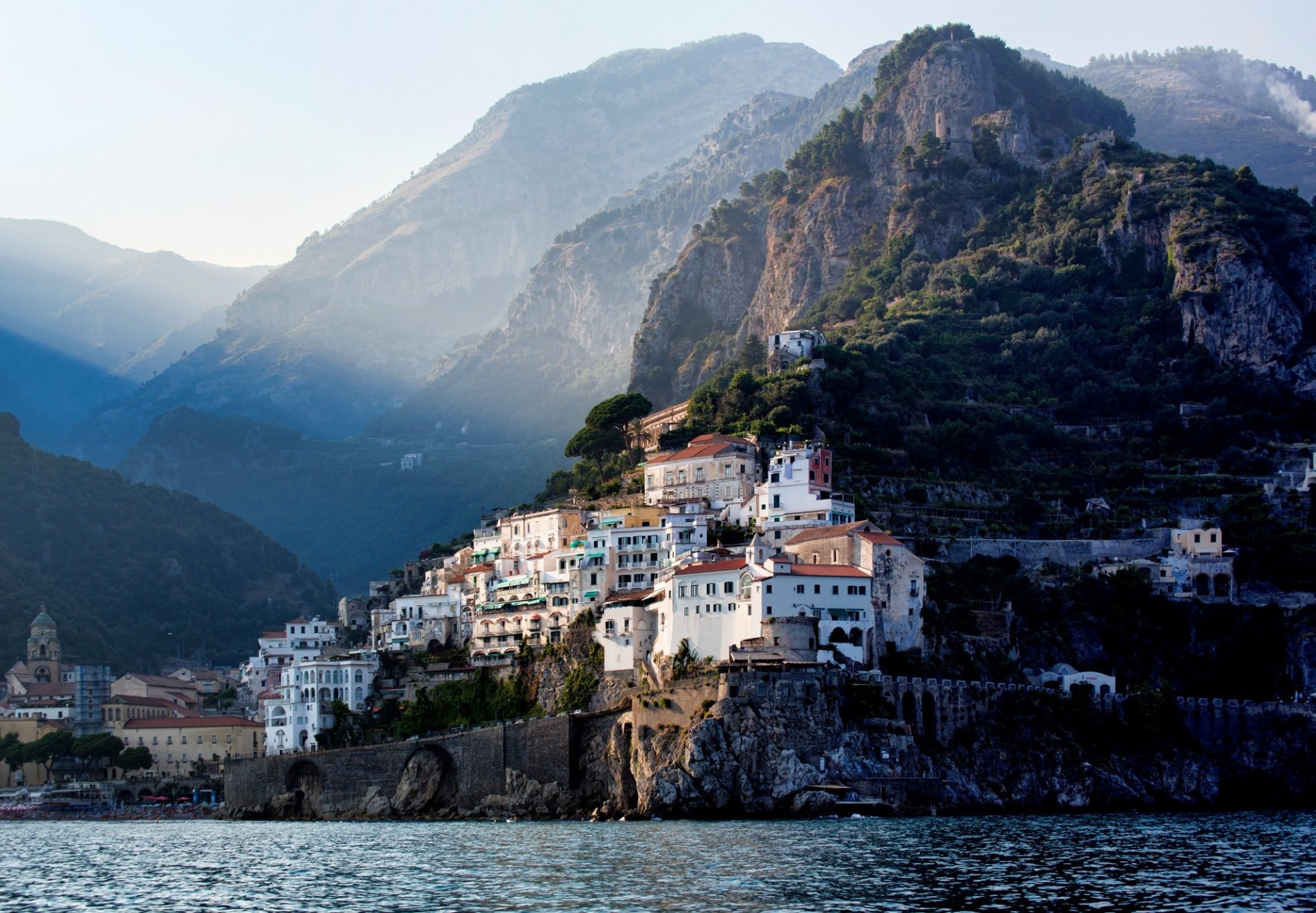 italy ravello coast town mountain