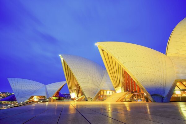 Ópera de Sydney por la noche