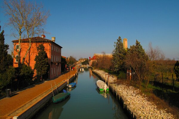 Der Wasserkanal in Venedig