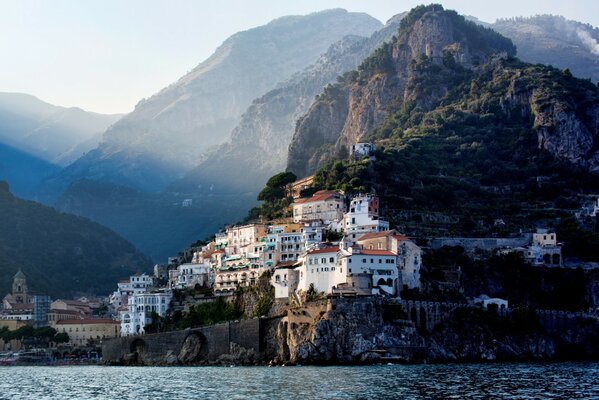 The beautiful Ravello coast in Italy