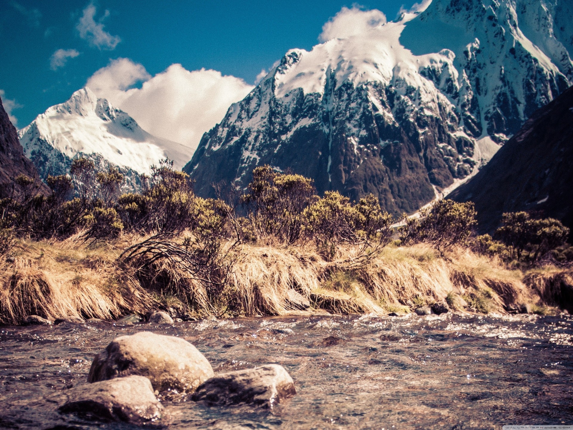 now mountain cry river rock new zealand