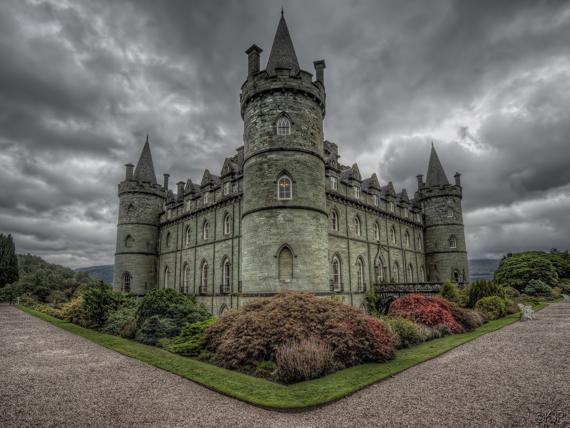 buissons château d inverari écosse château d inverari