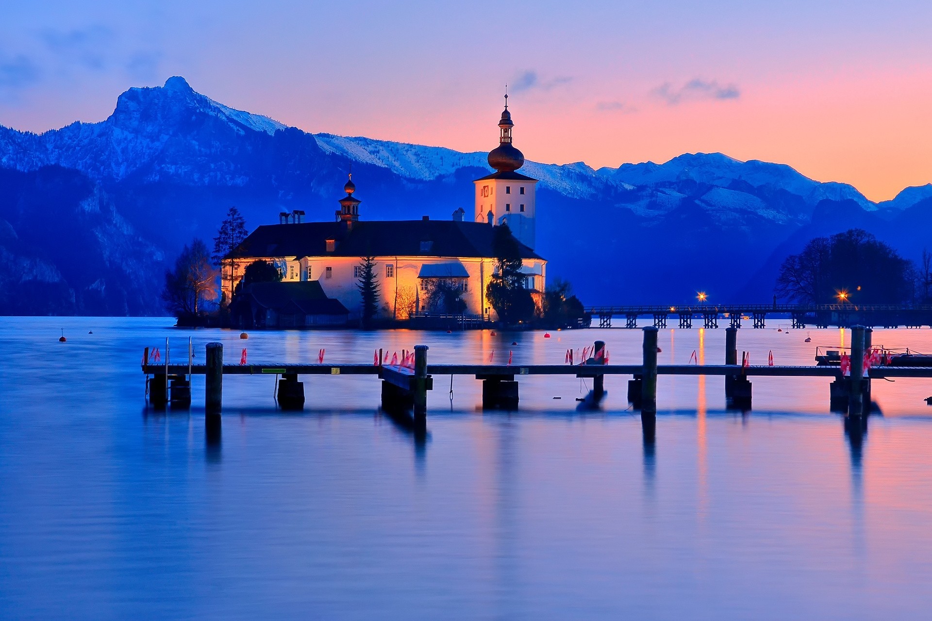 gmunden lago traunsee austria città