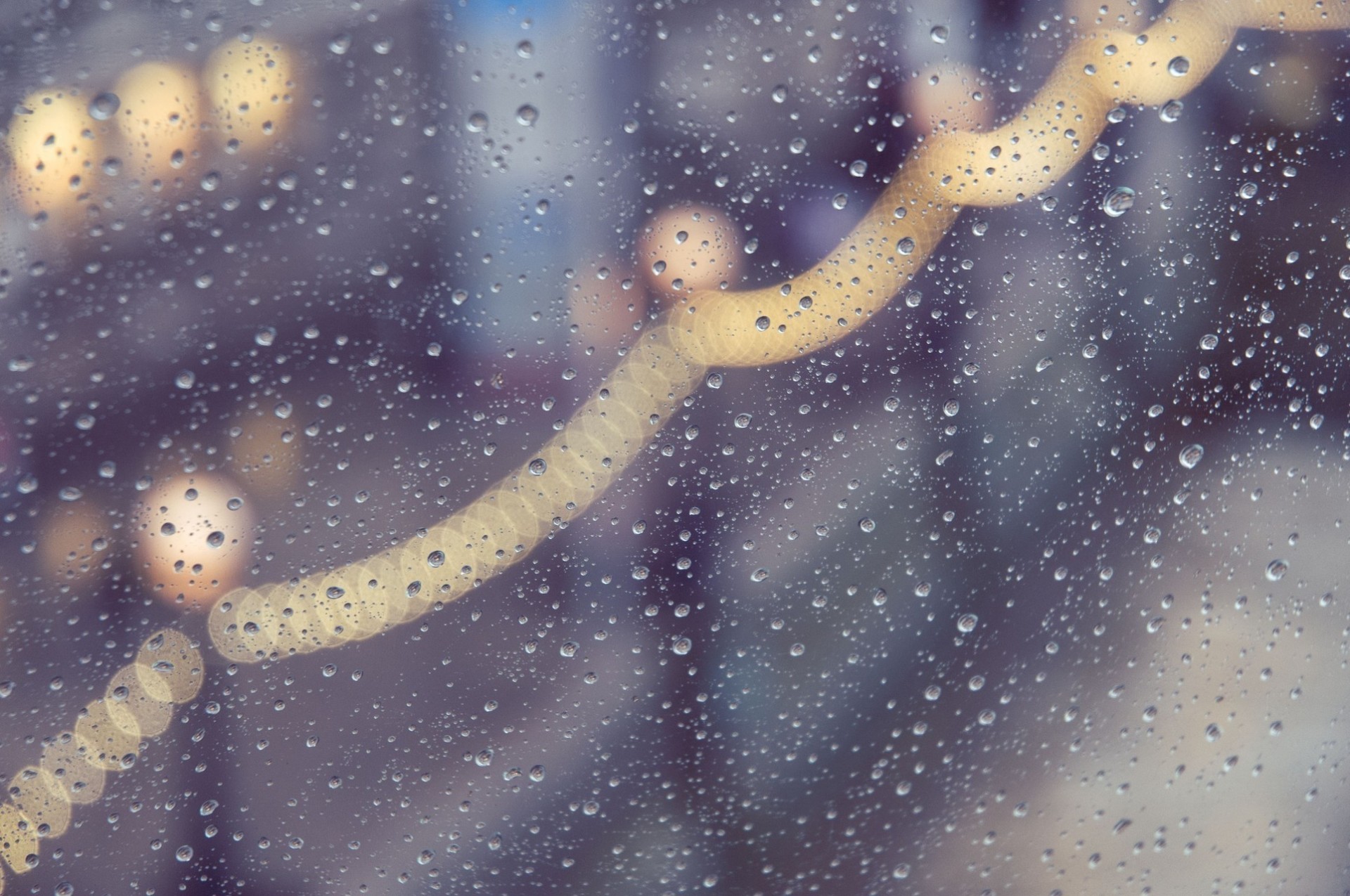 eau pluie bokeh tombe goutte