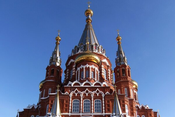 Blick auf den Kreml am Himmel
