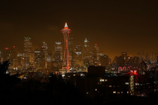 La ville nocturne de Washington est très belle