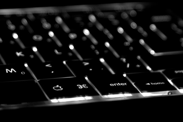 Photo of a black keyboard with a blurry background