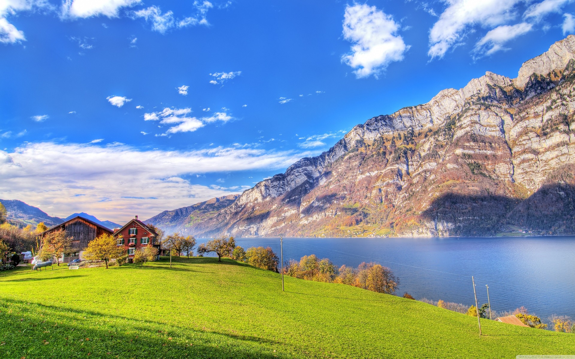 mig-15 berge see wolken landschaft schweiz hügel