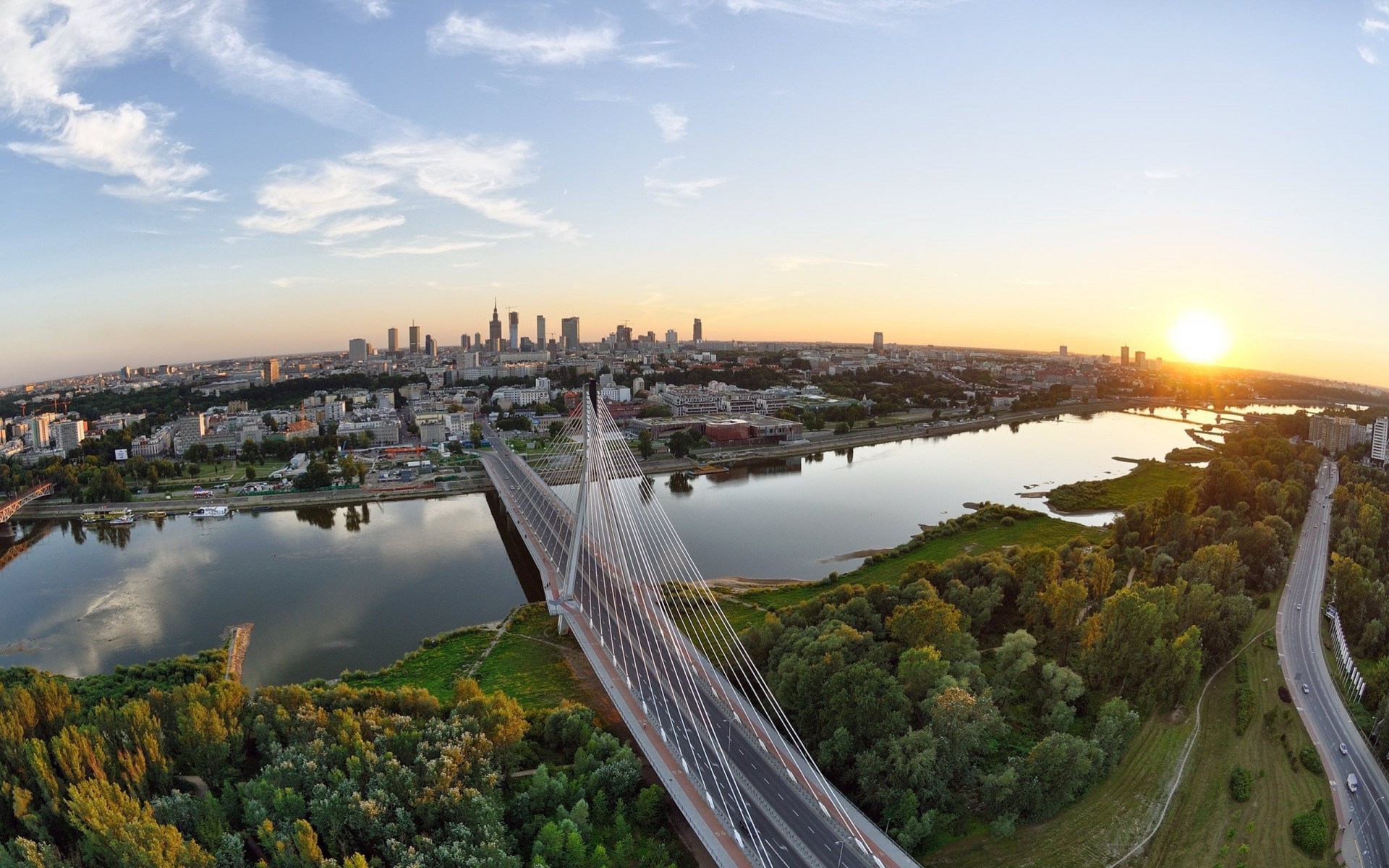 panorama poland outlines hdr city cityscape town