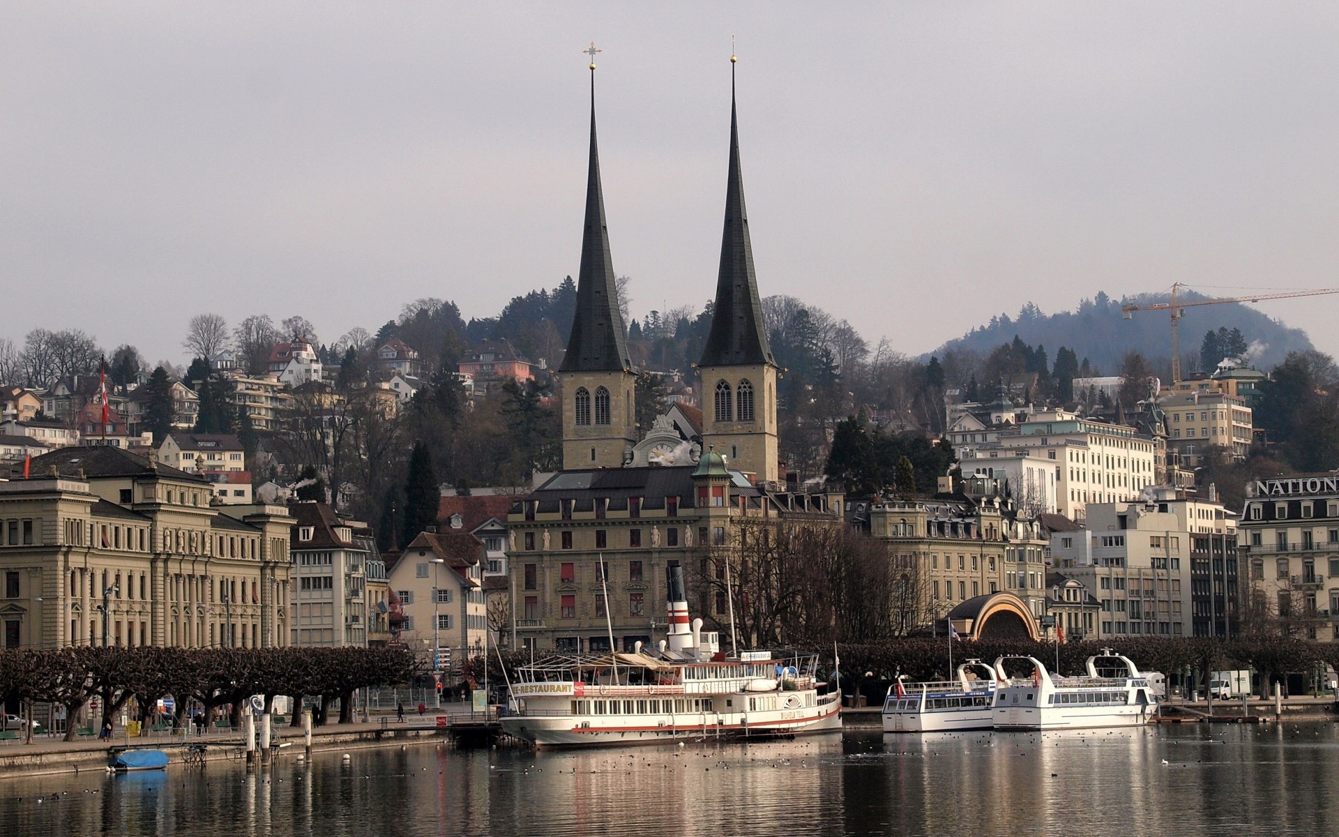 agua río suiza gris ciudad