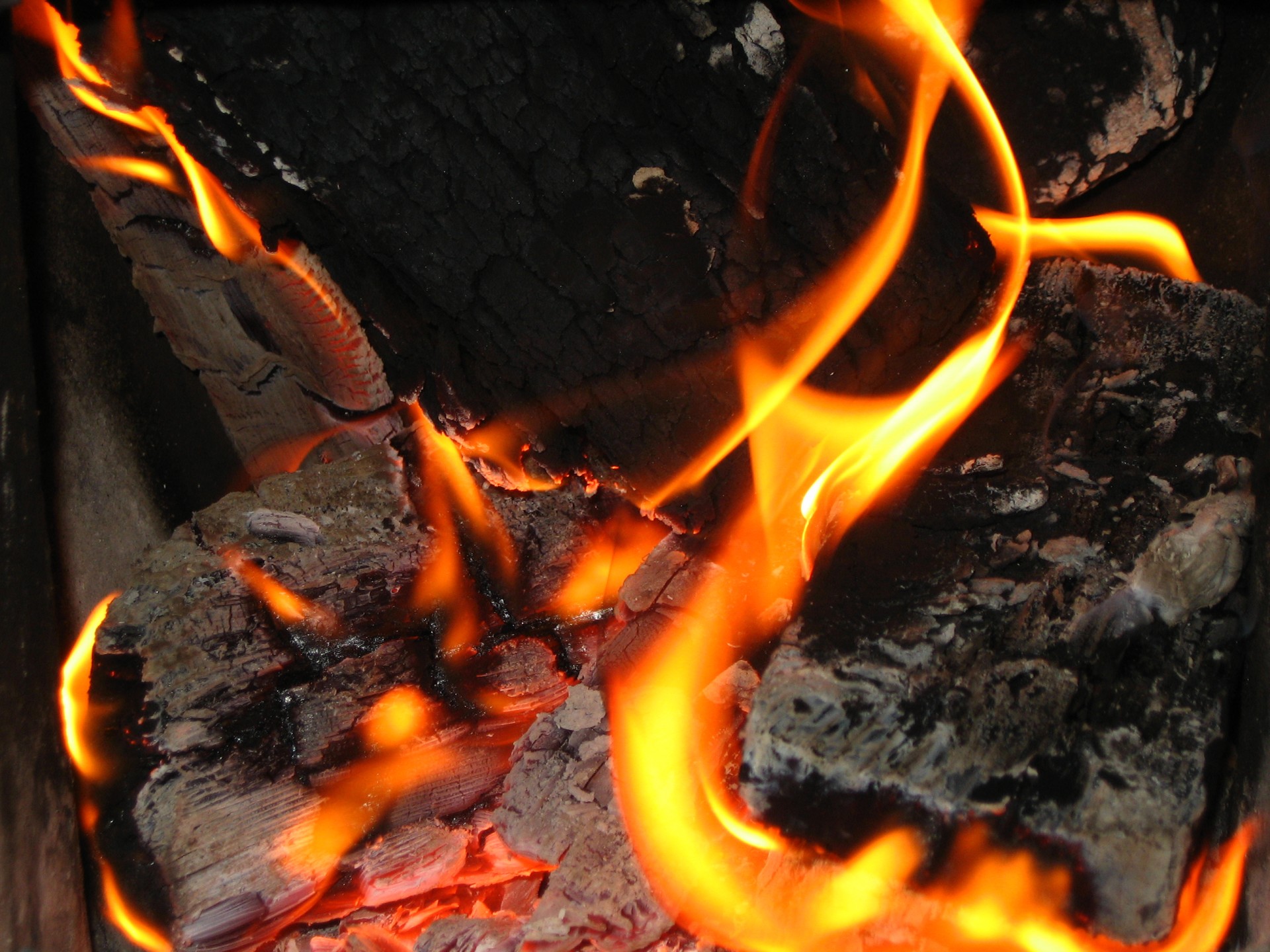 огонь дрова костер