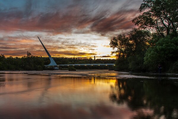 Brücke in Kalifornien US Redding