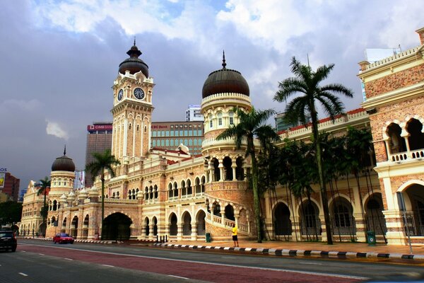 Buildings along a street in a Malaysian city