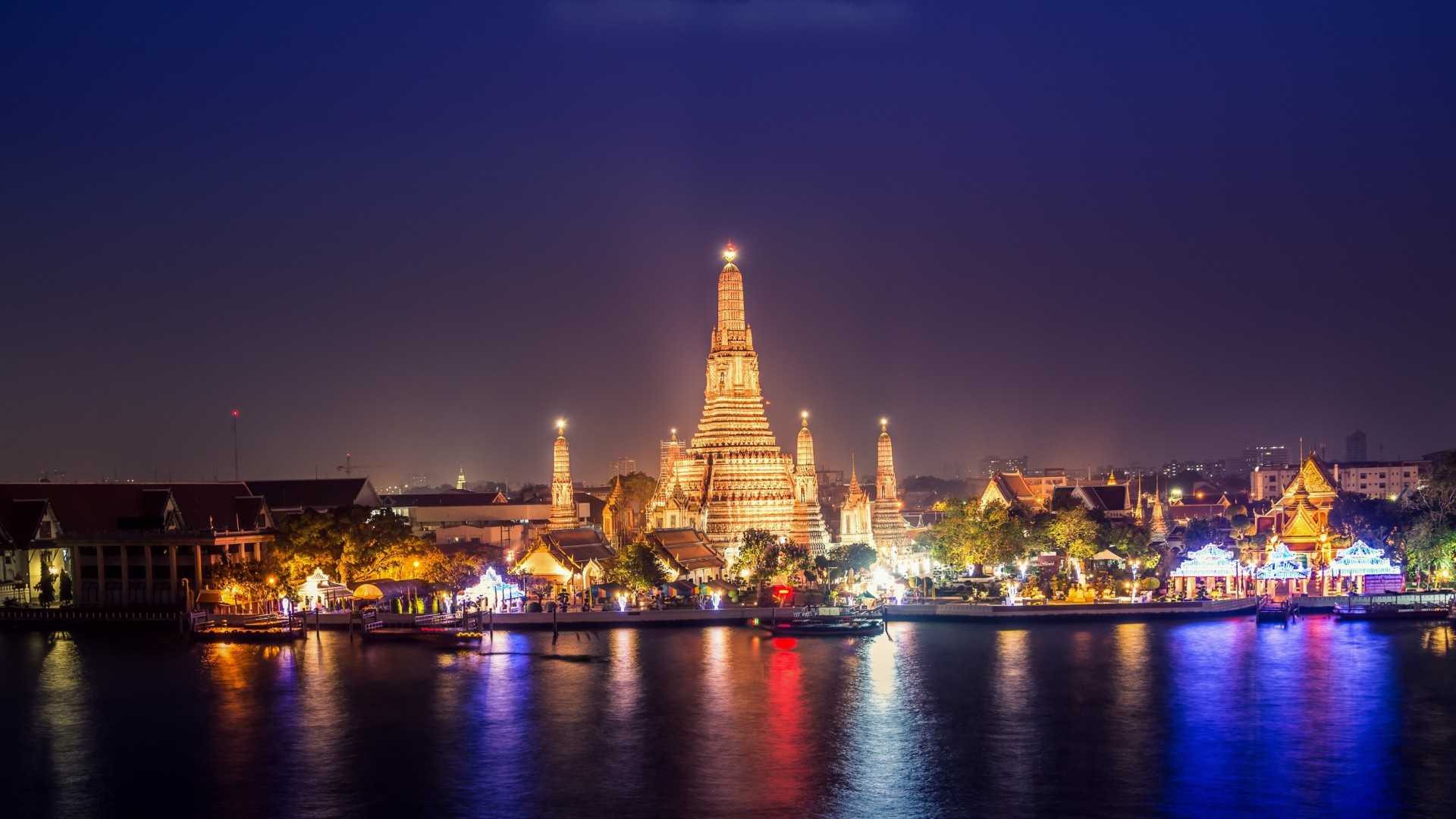 bangkok tajlandia zachód słońca