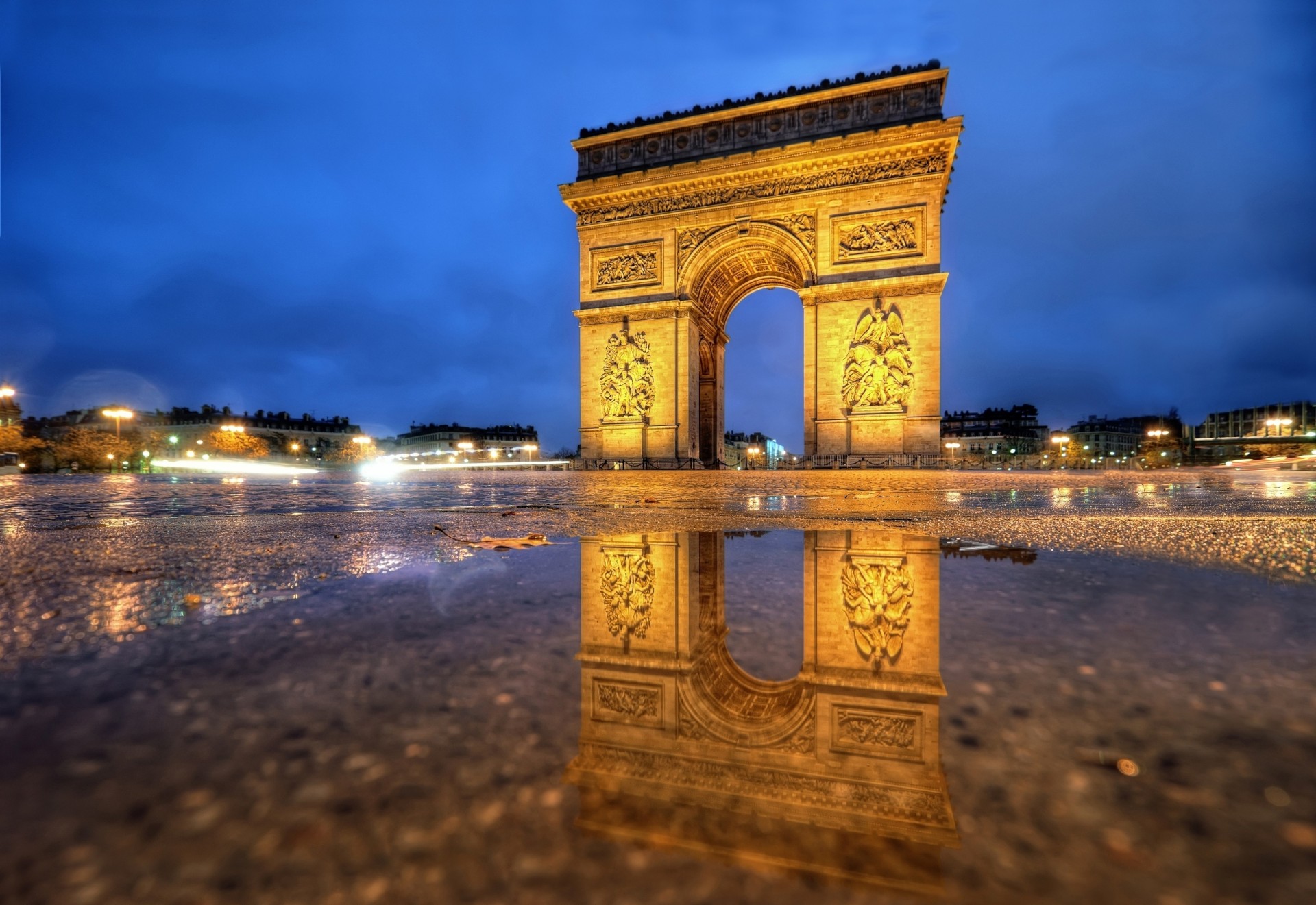 luci francia luce parigi piazza qatar airways notte arco di trionfo città illuminazione