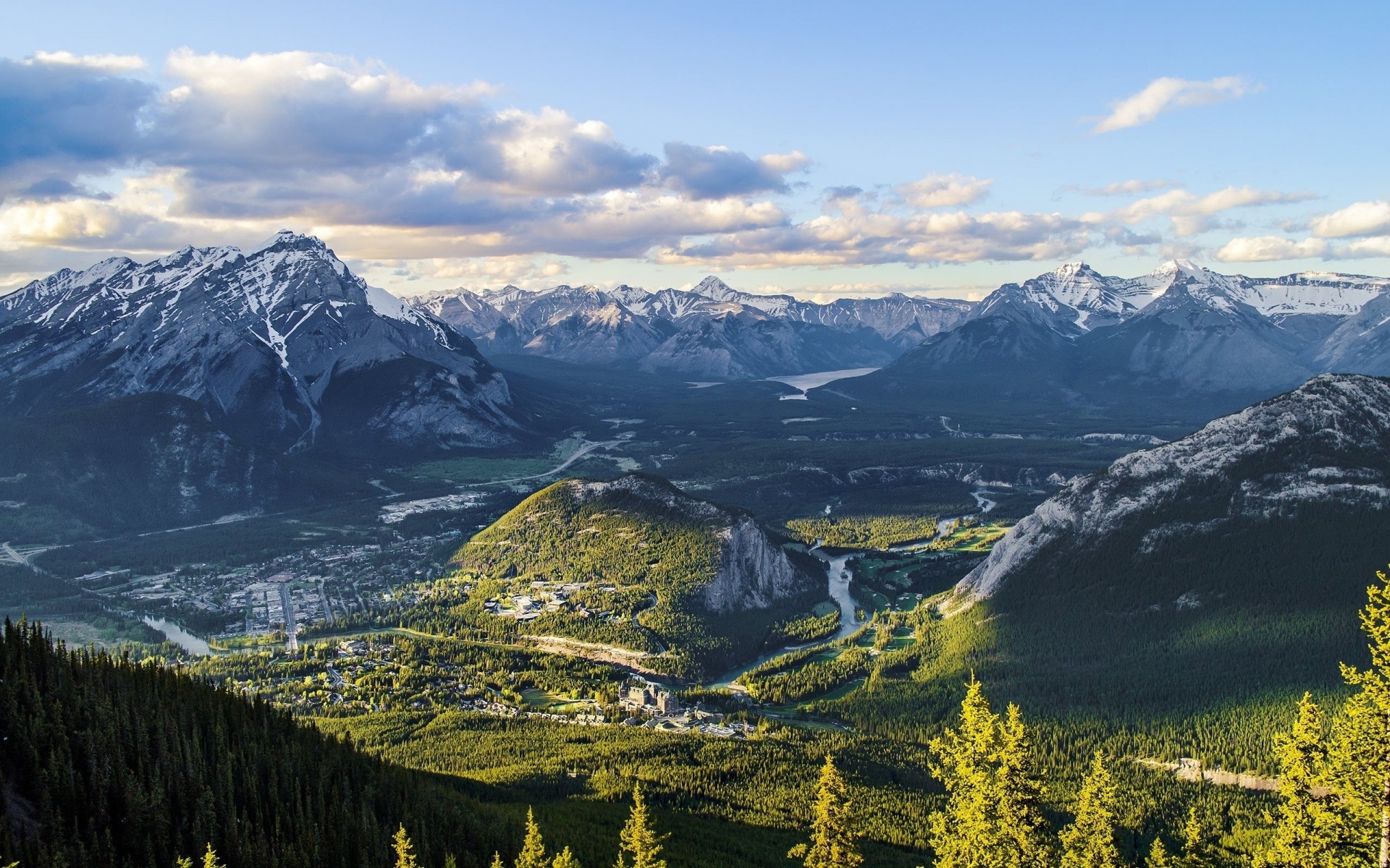 montagne natura paesaggio cielo canada valle