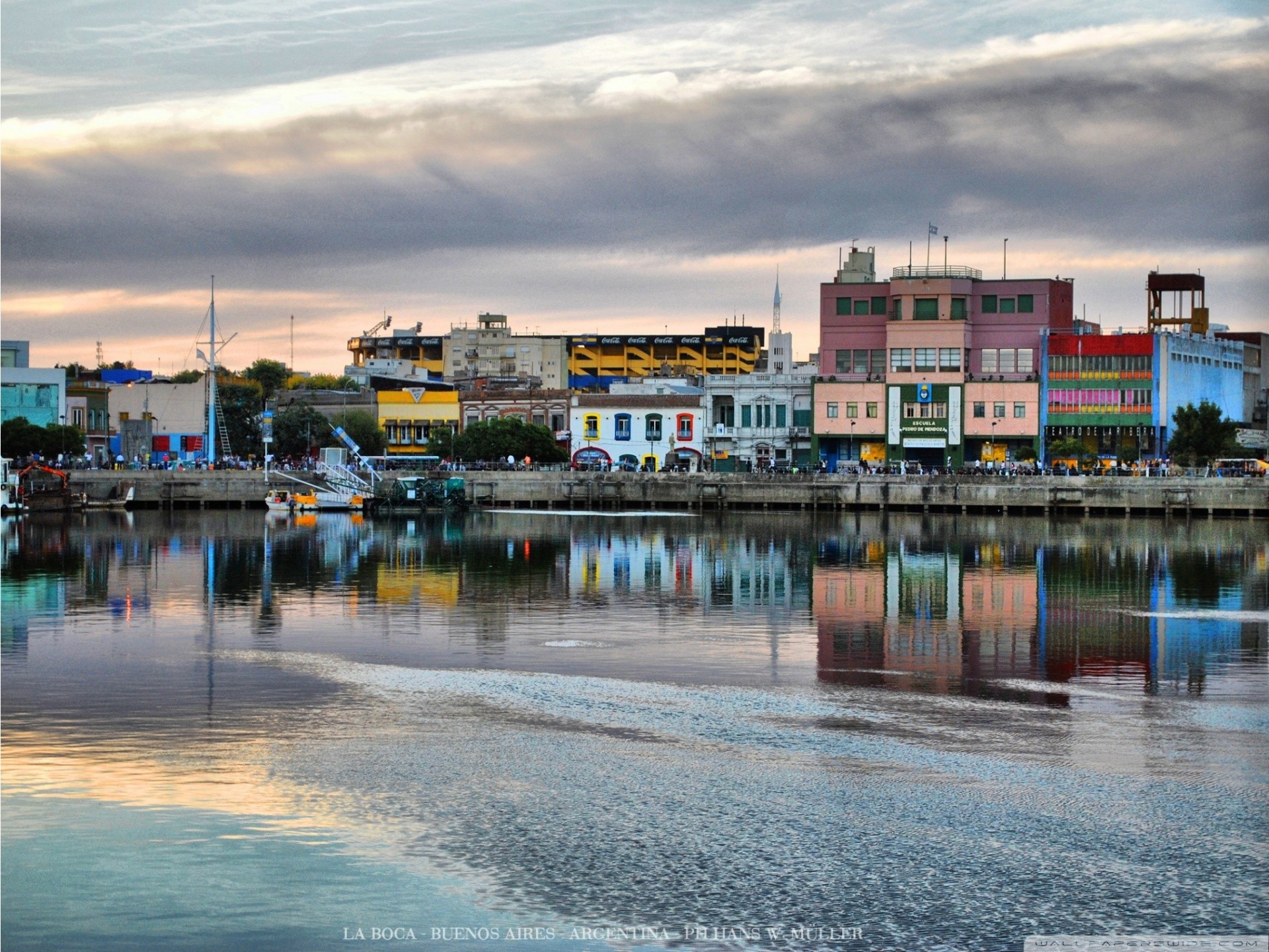 building clouds tango reflection district hdr argentina town