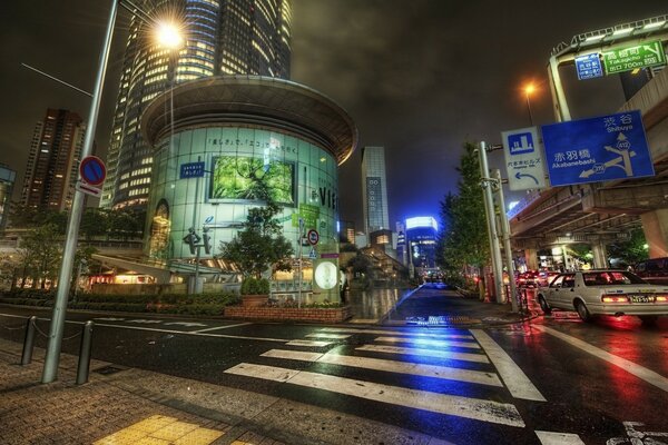 Japan, Tokio. Nachtstadt