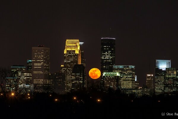 Vollmond in Minneapolis