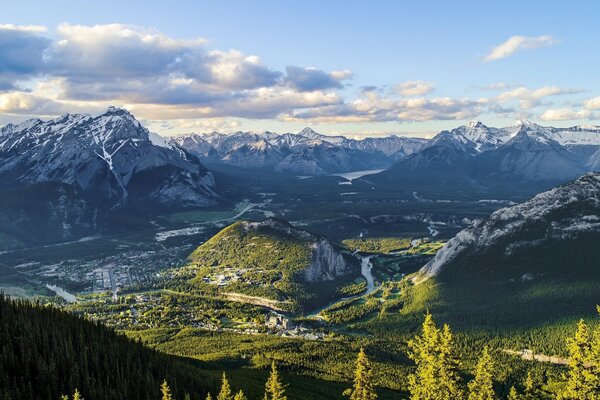 Heavenly landscape of mountain nature