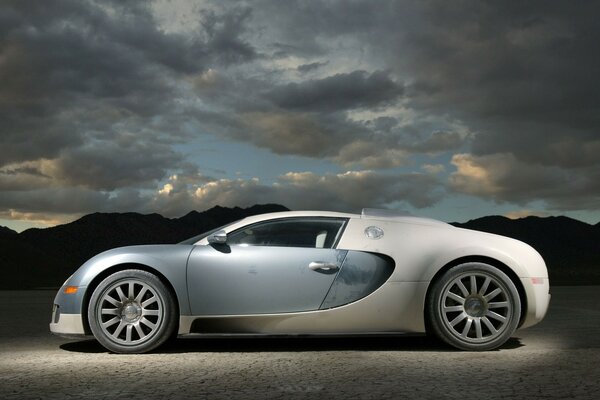 Elegant bugatti in light colors