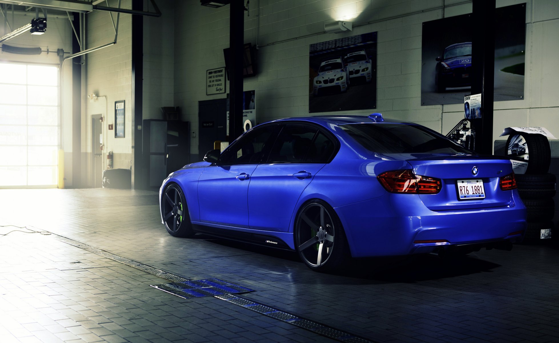 bmw 335i vossen blu ruote lato bmw serie 3