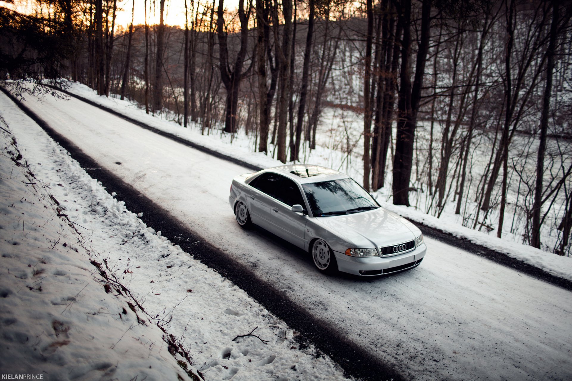 audi a4 position audi snow dogoga forest