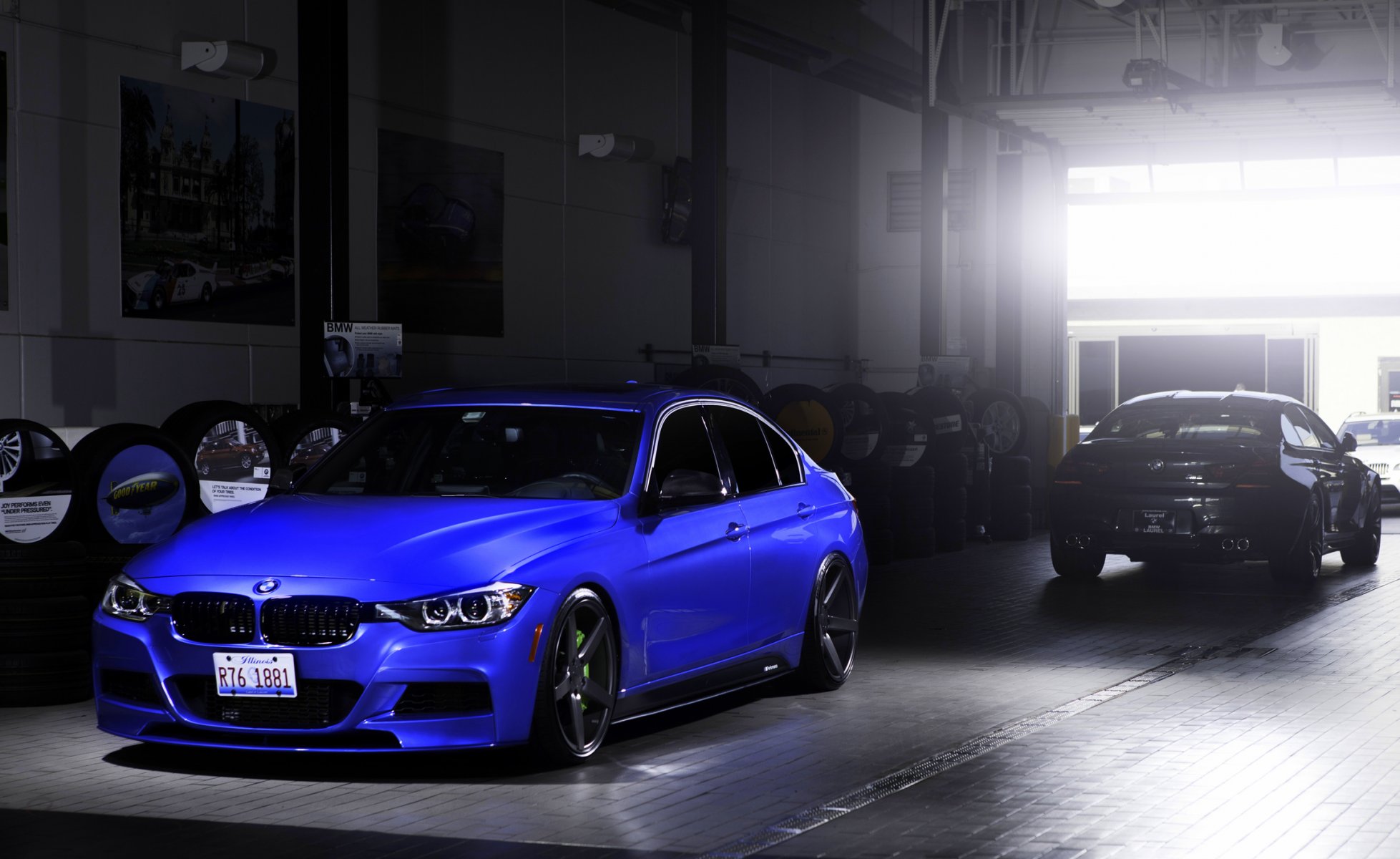 bmw 335i vossen blu ruote anteriore bmw serie 3