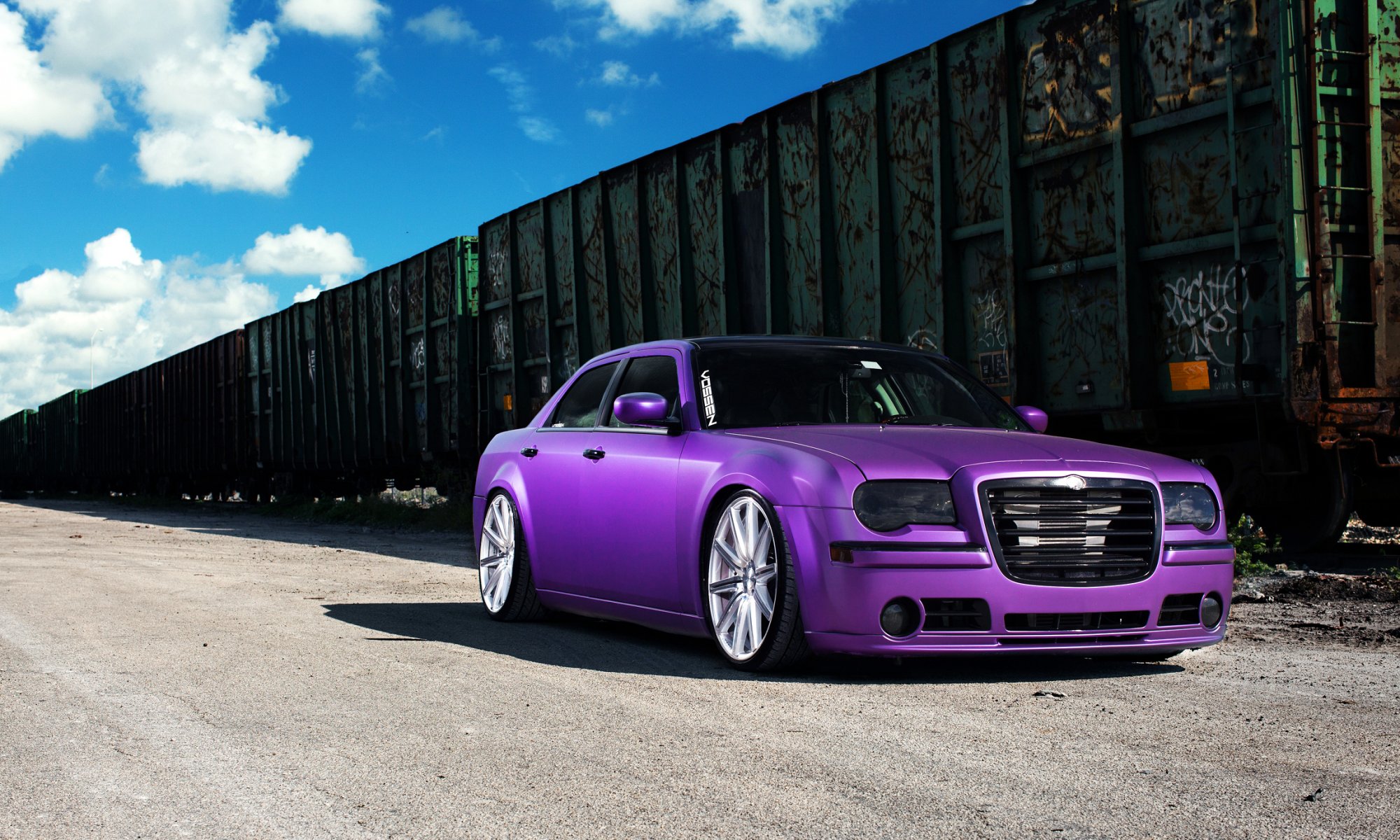 chrysler vossen ruote viola anteriore