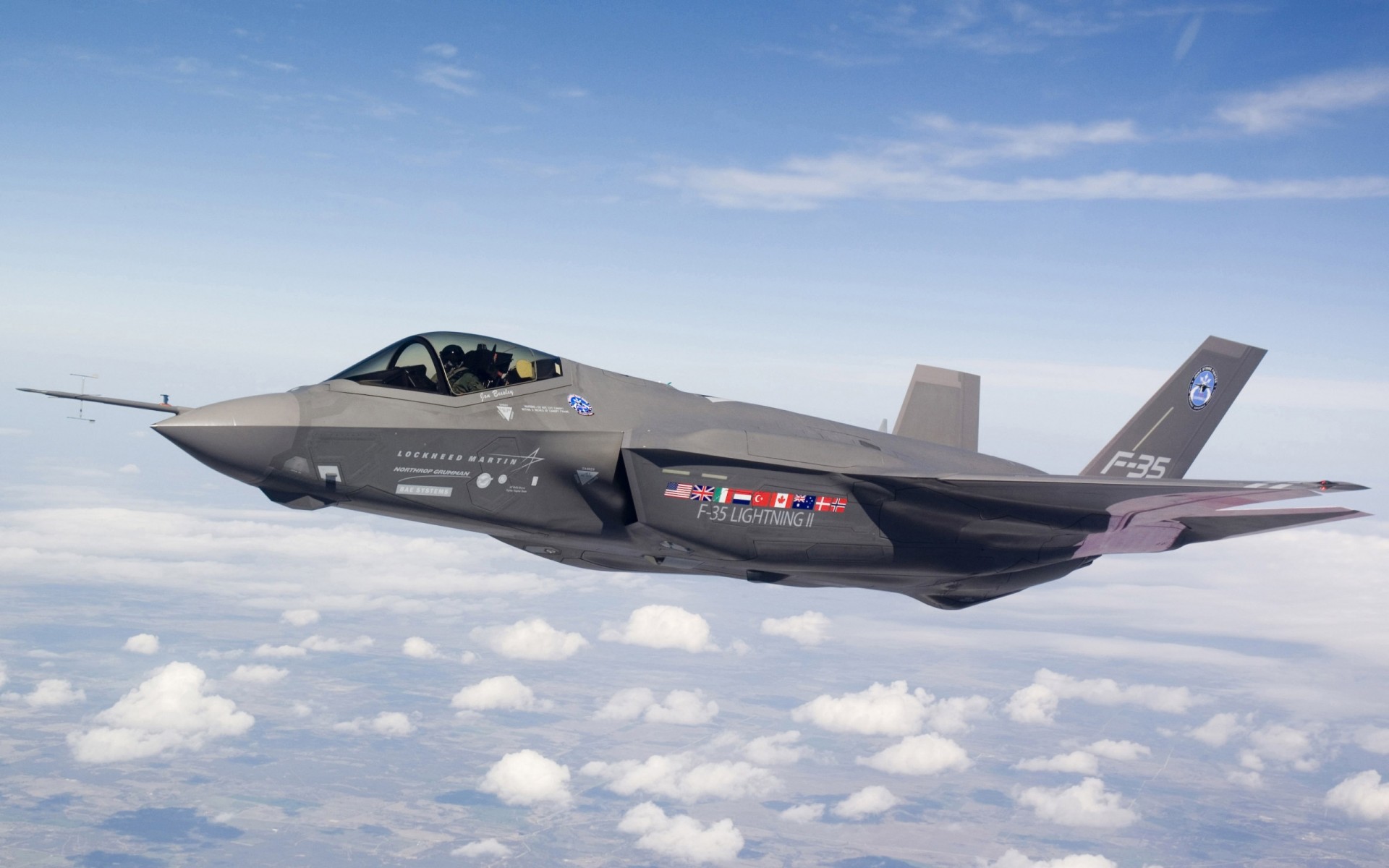 f-35 kämpfer höhe wolken