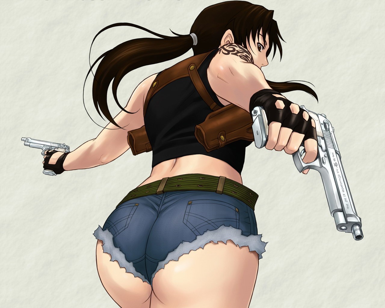 black lagoon revy ass gun