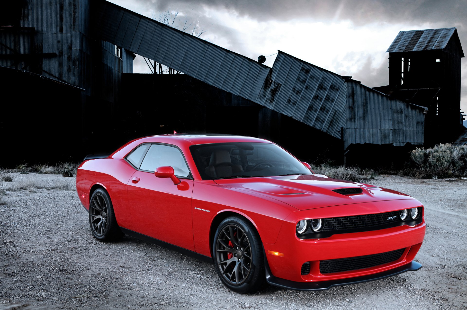 dodge challenger srt supercharged with hemi hellcat engine