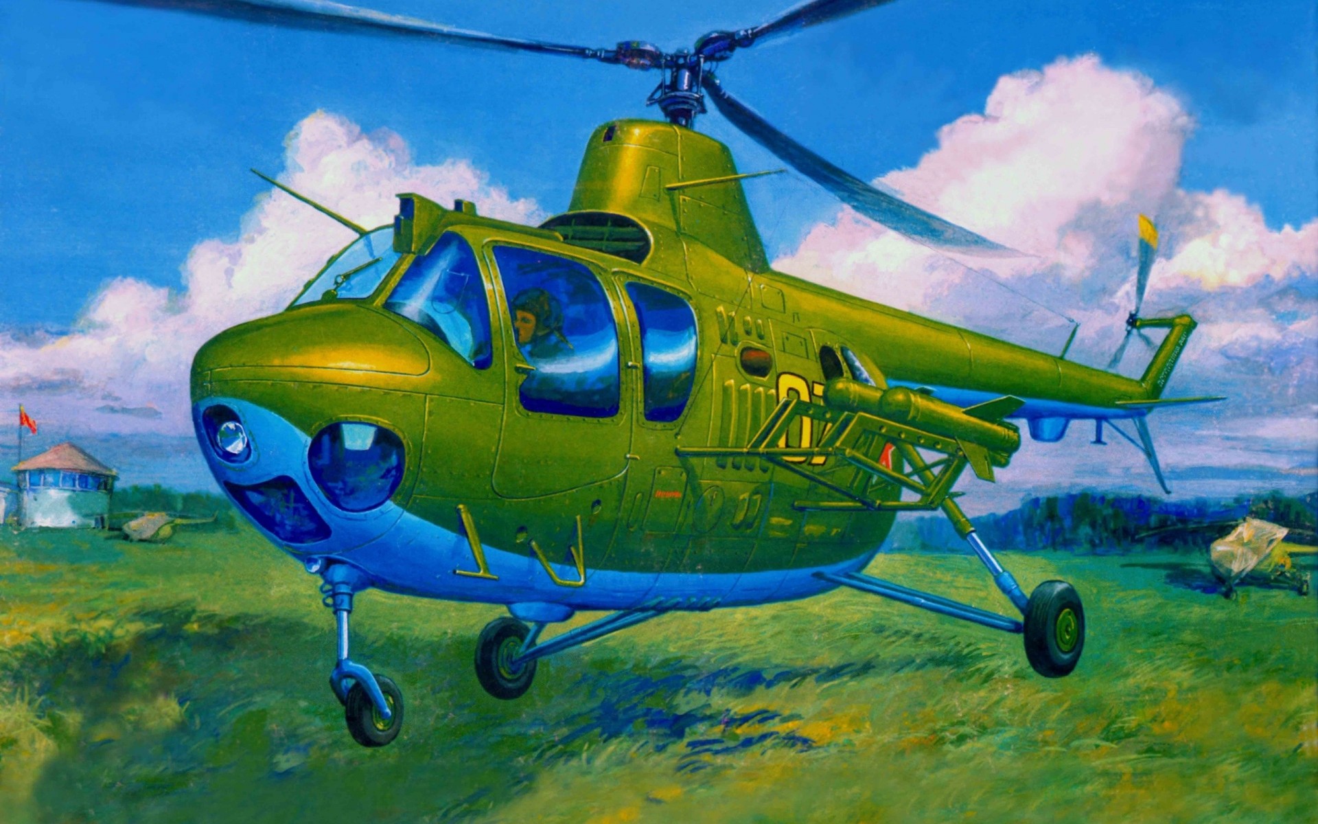 art multi-purpose helicopters lightweight shock mi-1mu