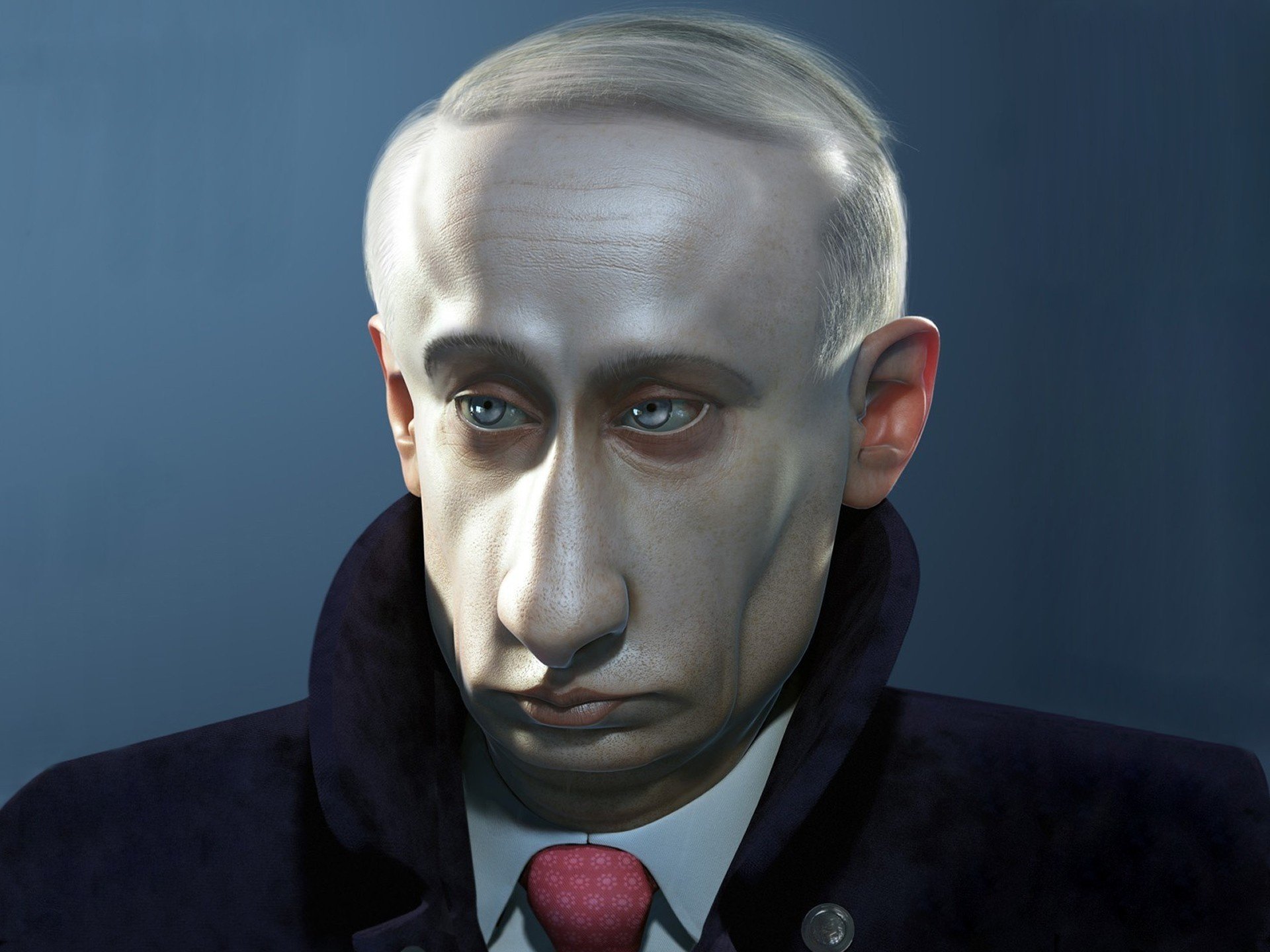 rehacer nariz grande putin broma caricatura caricatura política