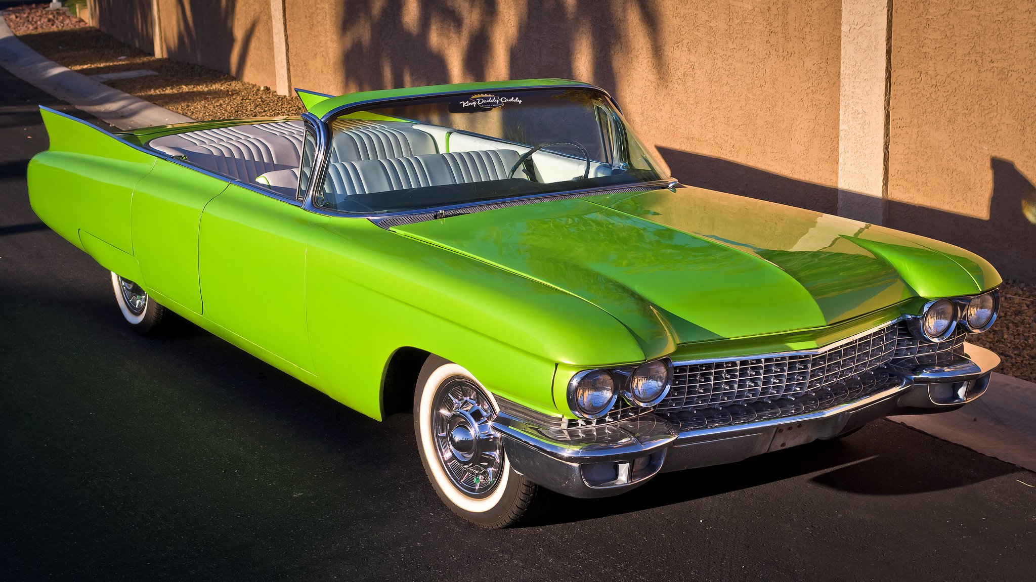 1960 cadillac delantero convertible retro