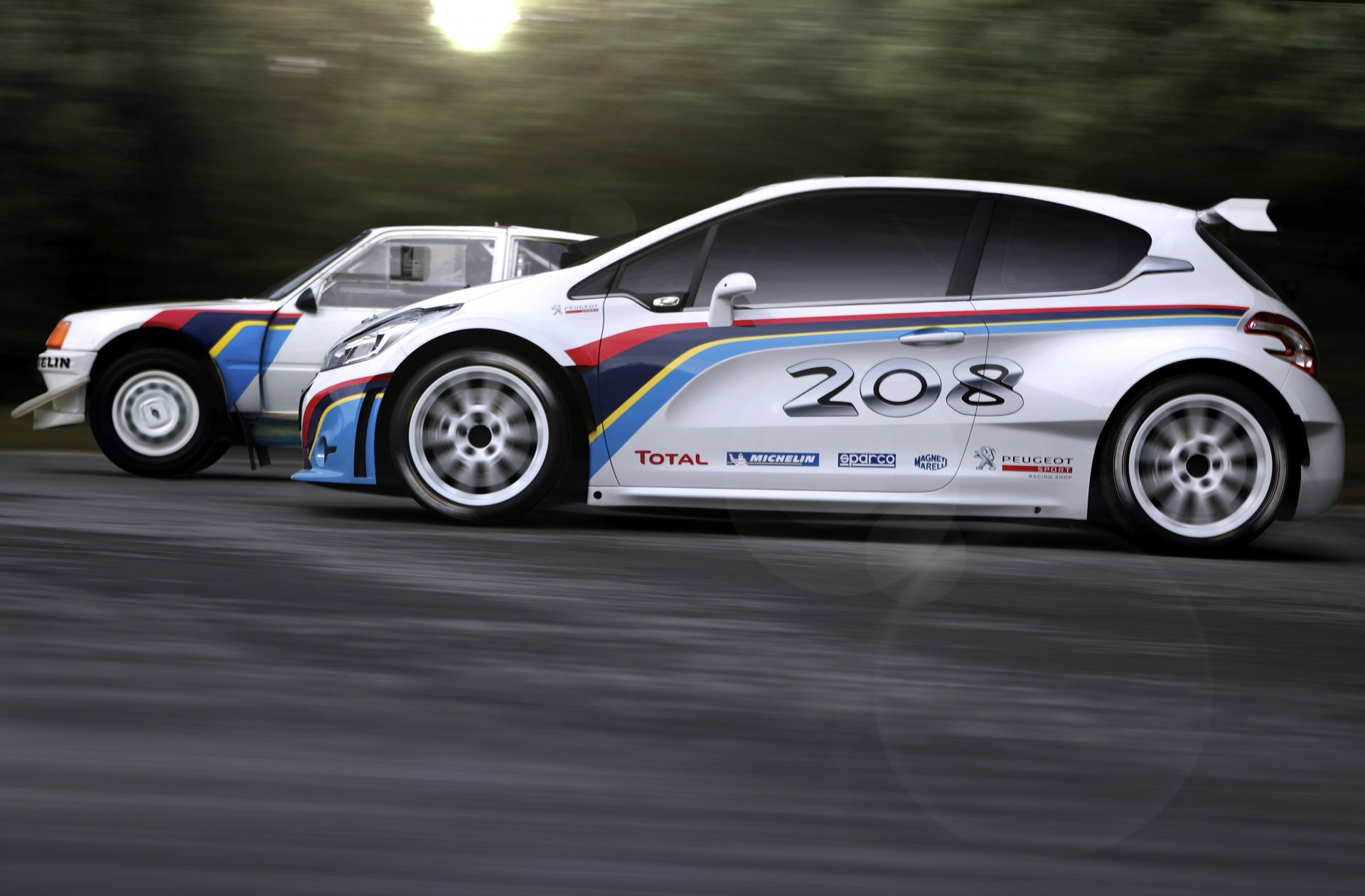 peugeot 208 t16 sport auto course rallye légende