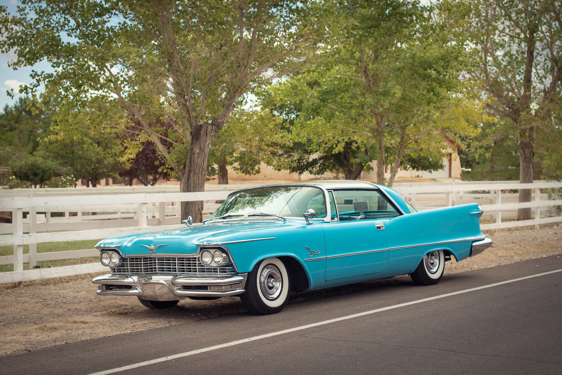 1957 chrysler imperiale classico retro anteriore