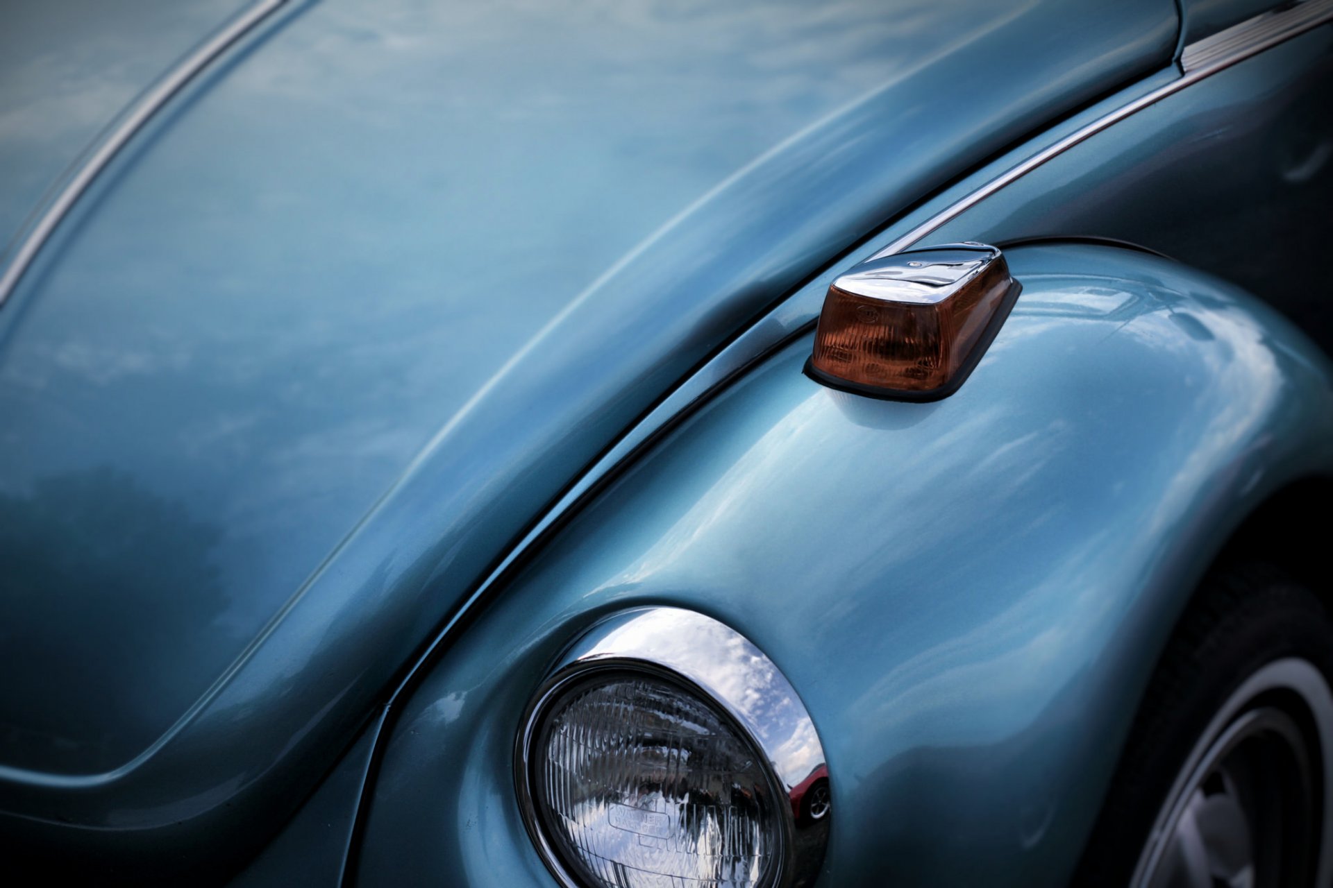 beetle blue machine background