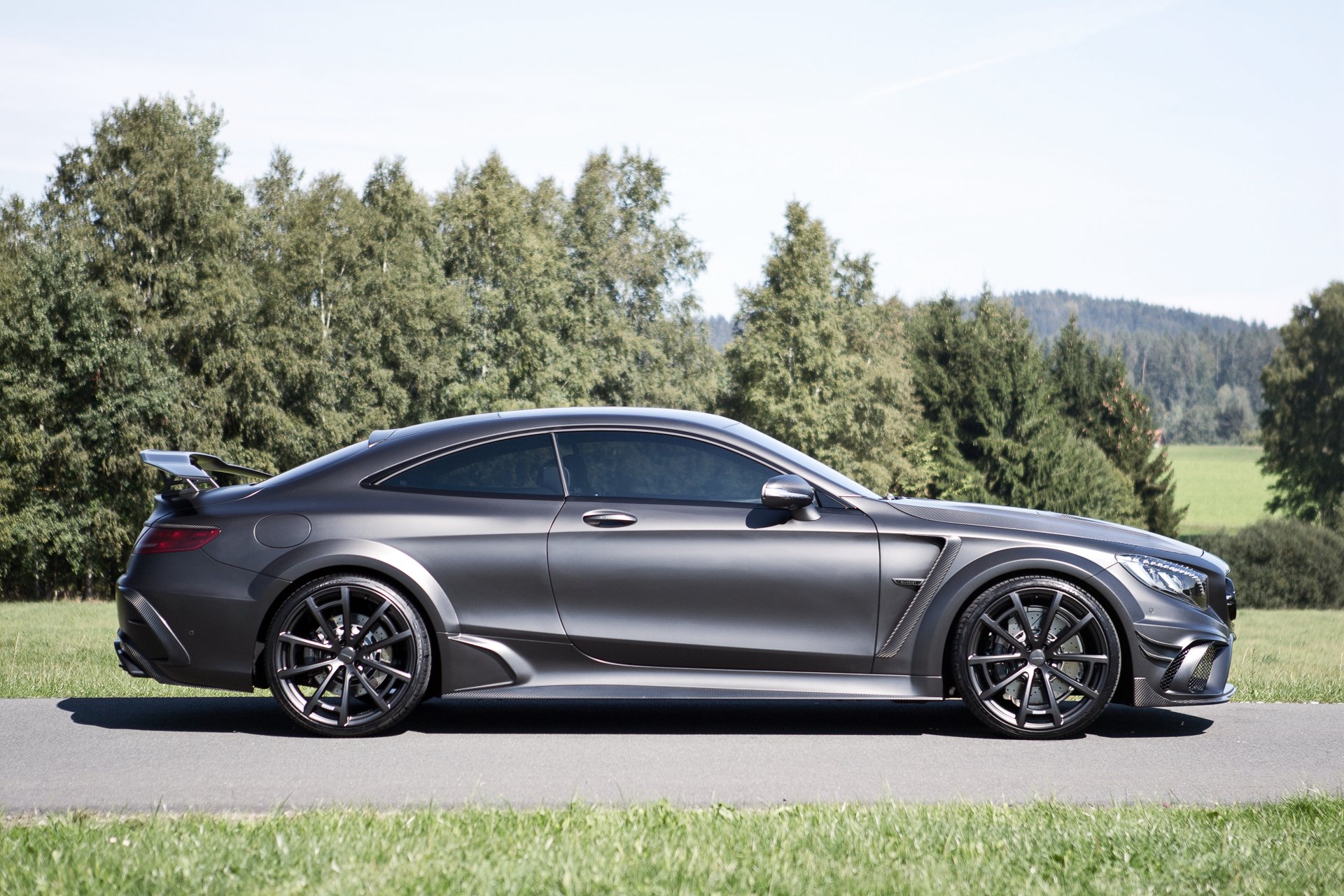 2015 mansory amg mercedes-benz s-klasse schwarz c217 mercedes amg seitlich