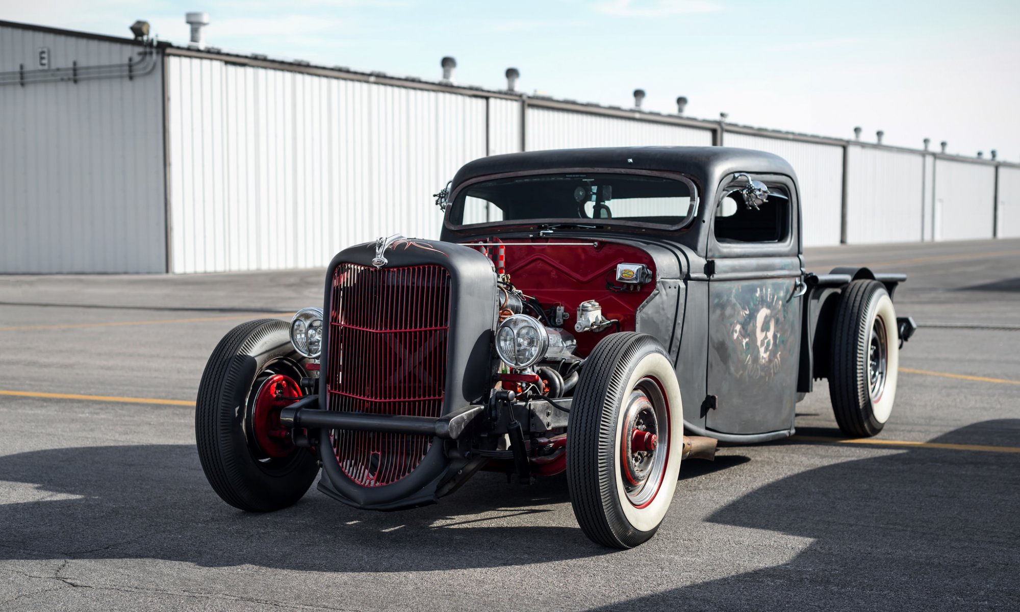 ford hot rod coche clásico delantero clásico retro