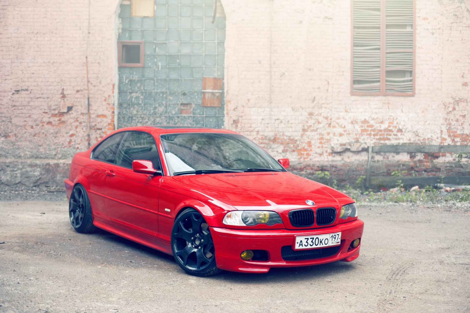 bmw e46 rojo pared