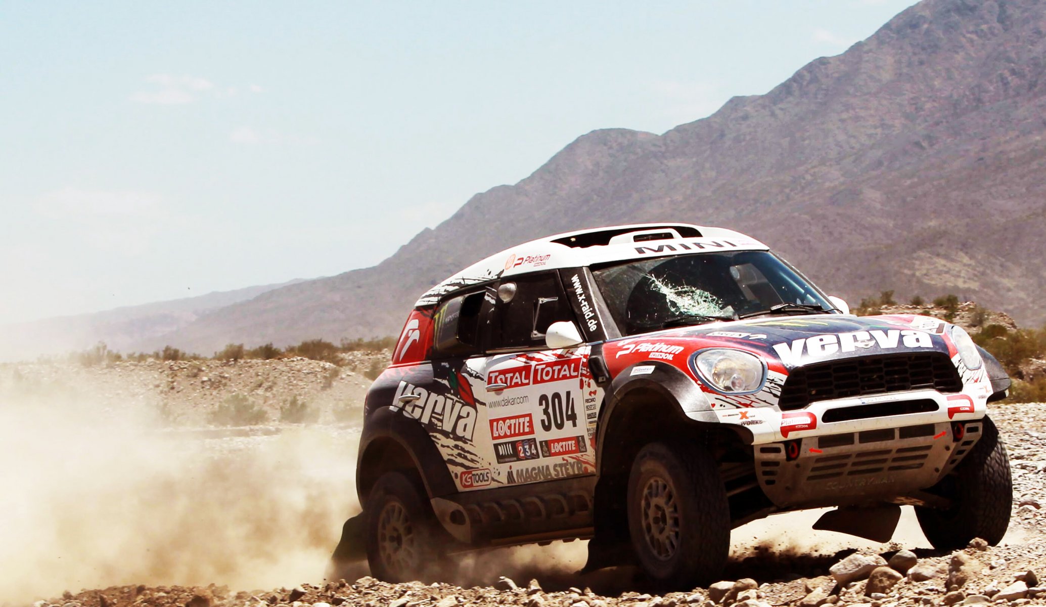 mini mini cooper mini dakar x-raid rally suv montagna giorno raduno