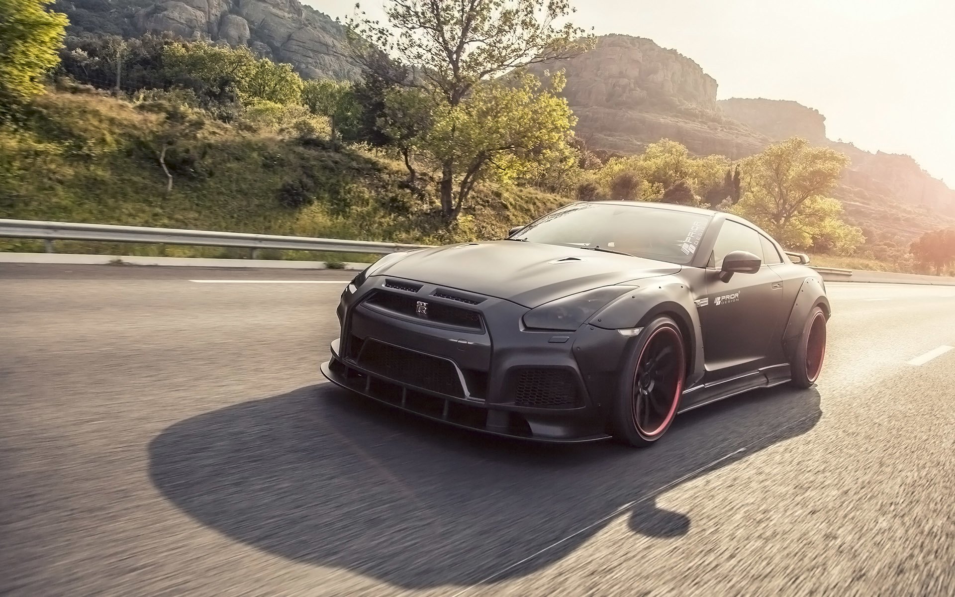 nissan gt-r vor design tuning in bewegung