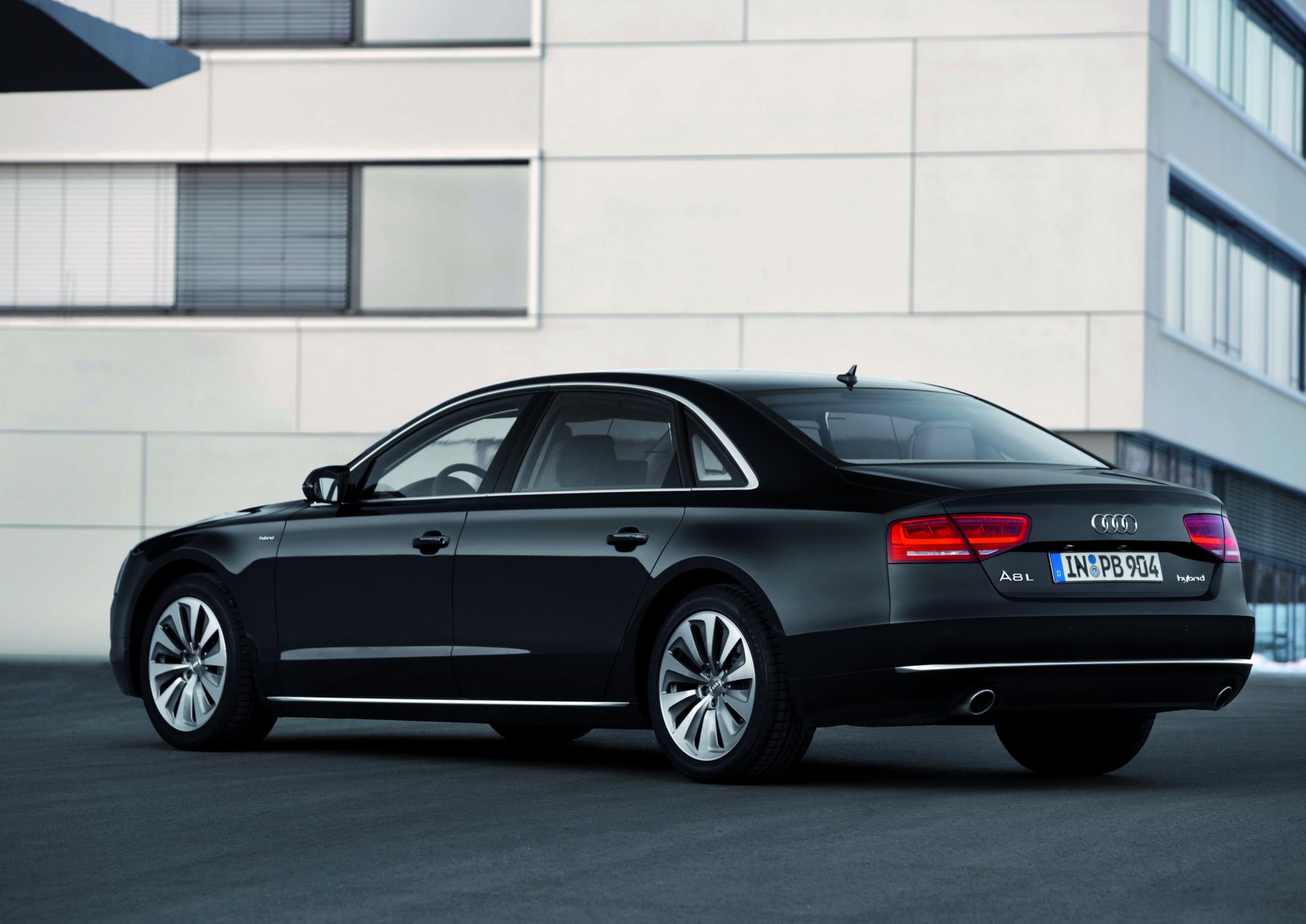 audi a8l черный машина номер багажник двери