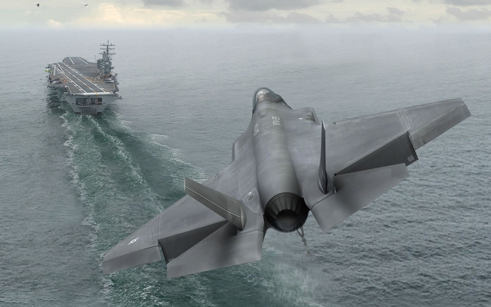 f-35a landet marine-luftfahrt flugzeugträger kampfjet flugzeuge militärische ausrüstung flugzeug