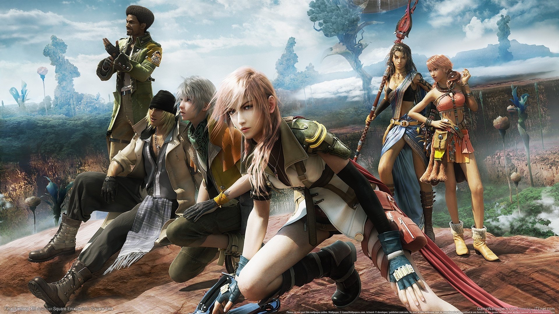 esplosioni nel cielo final fantasy xiii guerrieri amici armi disegni anime donne-a