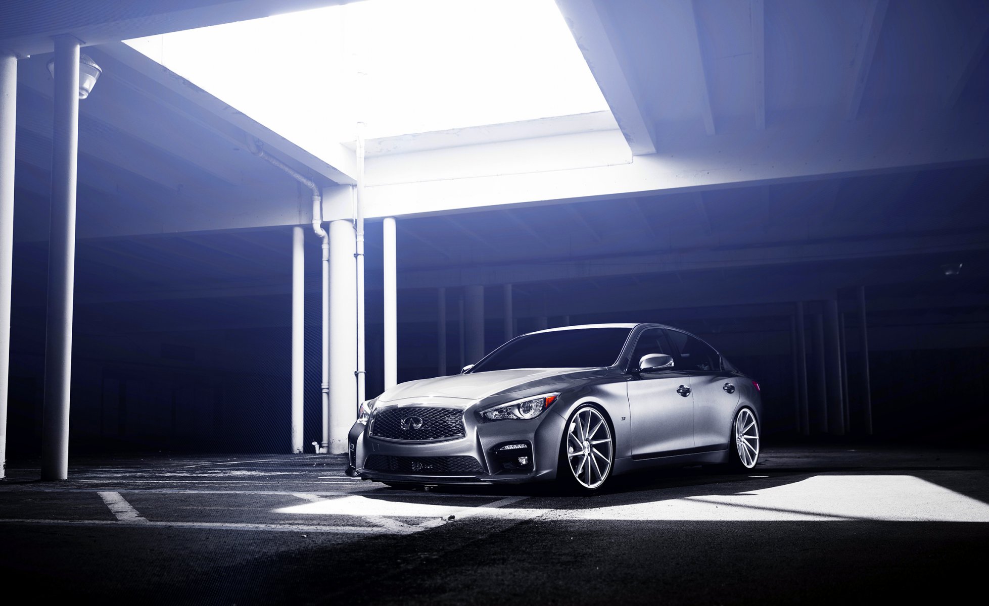 infiniti q50s argent fossen roues avant infiniti